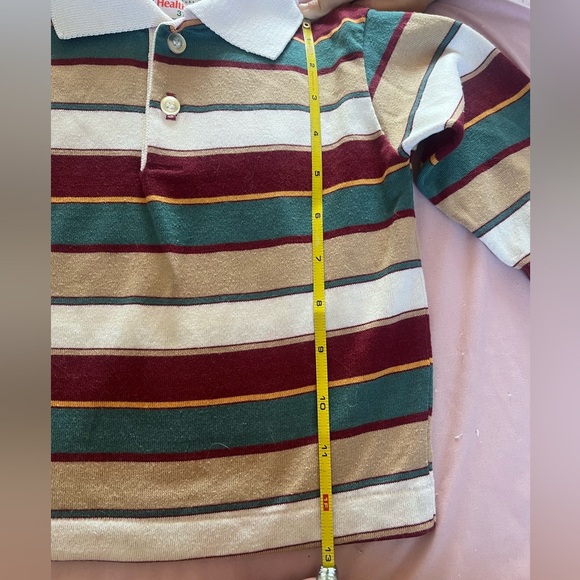 Vintage Healthtex Striped Kids Polo Shirt - Multicolor - Picture 3 of 4